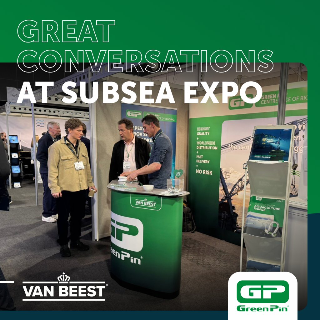 𝗚𝗿𝗲𝗮𝘁 𝗰𝗼𝗻𝘃𝗲𝗿𝘀𝗮𝘁𝗶𝗼𝗻𝘀 𝗮𝘁 𝗦𝘂𝗯𝘀𝗲𝗮 𝗘𝘅𝗽𝗼

The ROV Pro Shank Hook attracted a lot of attention as a solution designed for precision-critical offshore operations.

Missed us? Contact us to learn more.

#subseaexpo #rovhook #centrepieceofrigging #greenpin