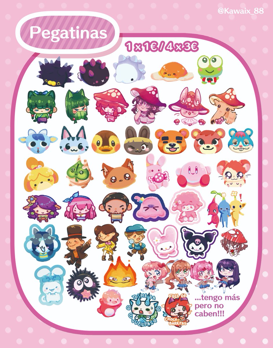 Kawaix_88's tweet photo. @JW_Arte Aquí tenéis el resto del catálogo ദ്ദി◝ ⩊ ◜.ᐟ 🩷 https://t.co/k2wK9Ful2g