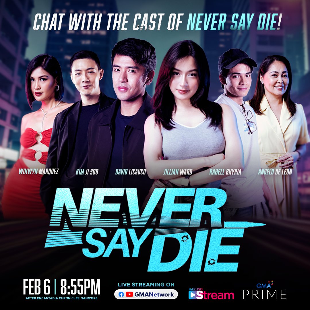GMADrama's tweet photo. TGIF! Tutok na sa #KapusoStream ng 'Never Say Die' kasama sina Jillian Ward, David Licauco, Angelu de Leon, Kim Ji Soo, Winwyn Marquez, at Raheel Bhyria! π€©
Tune in now on GMA Network Facebook and YouTube! https://t.co/hCmLDX22Iu