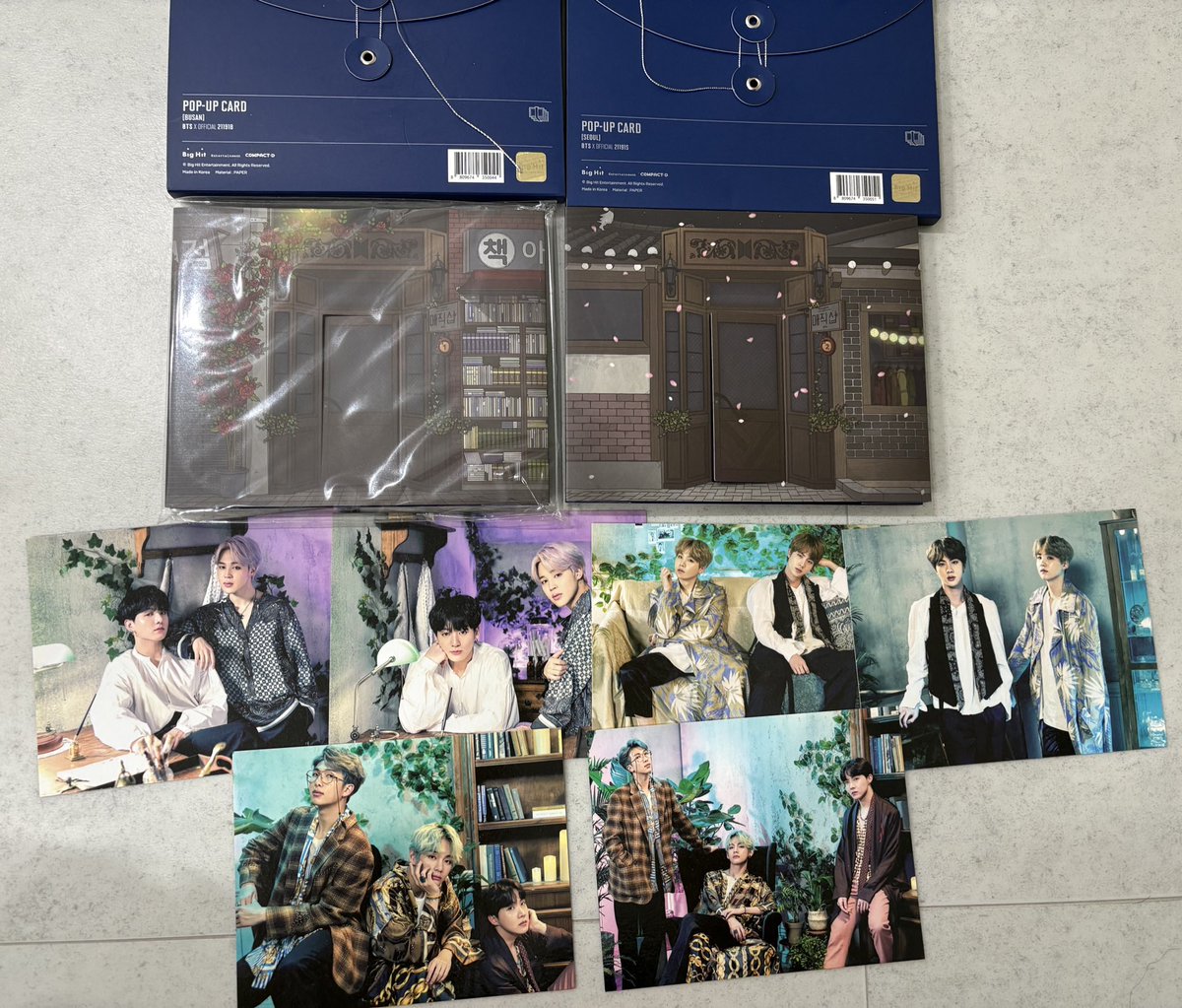 Bts magic shop md photocard set sell wts 1. popup set ( busan+