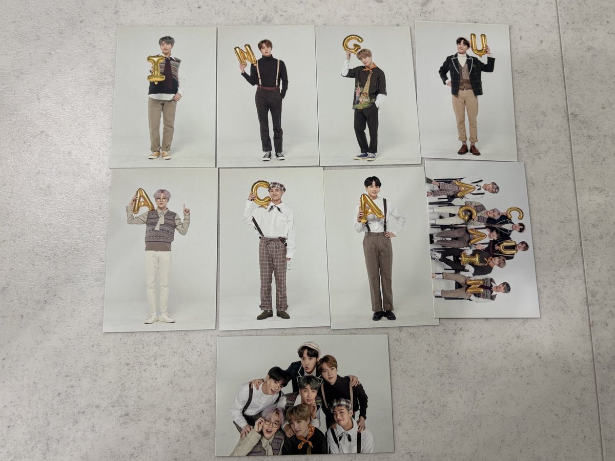 Bts magic shop md photocard set sell wts 1. popup set ( busan+