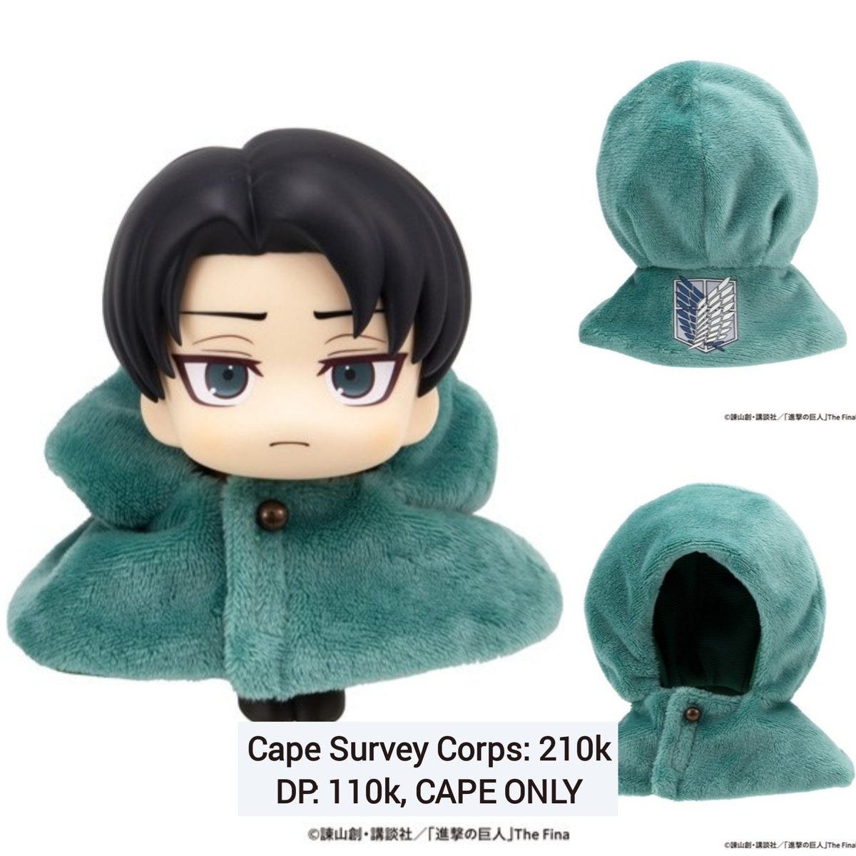 cienvoir's tweet photo. WTS | FAST PO

• Lookup Attack on Titan — Levi (Cleaning ver), Mikasa
• Lookup Jujutsu Kaisen — Megumi (ver 2), Naoya
• Cape AOT

💰 EST harga bersih INA
⌛ Close 13 Feb
📆 Rilis Agustus
📦 ETA Sept–Nov

BOOK = NO CANCEL
NO PAYMENT = CANCEL

#warungaot #warungjjk #warunganime https://t.co/BQMsRtP0Lo