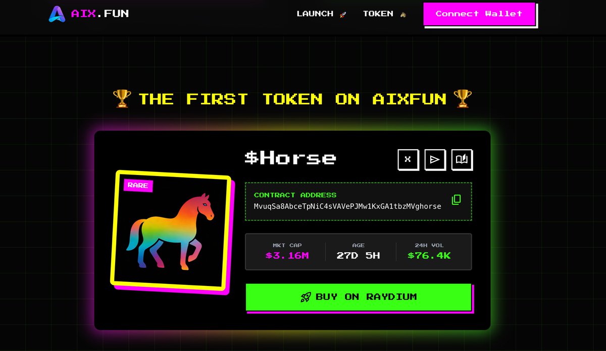 🎉 We’re excited to announce that the AIX Launchpad is officially live!
👉  aix.fun

AixFun is the first AI-driven @Solana memecoin launchpad, featuring fully configurable taxes, deflation mechanics, and reward systems, built on <a href="/openclaw/">OpenClaw🦞</a> to enable seamless and