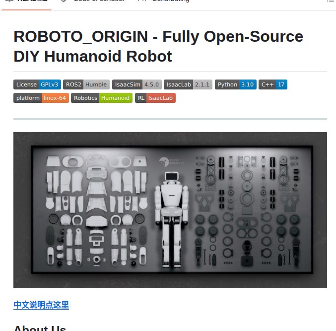 هذا روبوت بشري (Humanoid) مفتوح المصدر من الهاردوير إلى السوفتوير.
يعني تقدر تشوف، تعدّل، وتبني كل شي بنفسك بدون قيود شركات.

وش يميّزه؟
•الهاردوير مفتوح: تصميم القطع، الهيكل، والمكوّنات متاحة
•السوفتوير مفتوح: ROS2، محاكاة Isaac، برمجة Python و C++
•تقدر تشغّله أول شي على