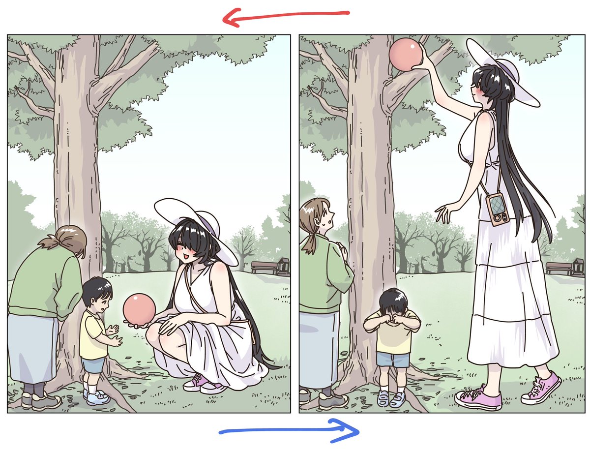 心温まるシーンとして描いたつもりが、海外の読者をビビらせてしまったコマです