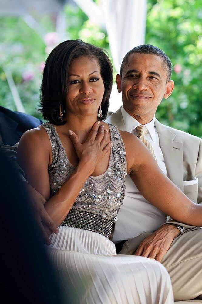 CapiLady's tweet photo. Donald Trump is a racist to his core. Barack and Michelle Obama are classy, intelligent and admired and Trump can't handle it. https://t.co/7uETupu1yk