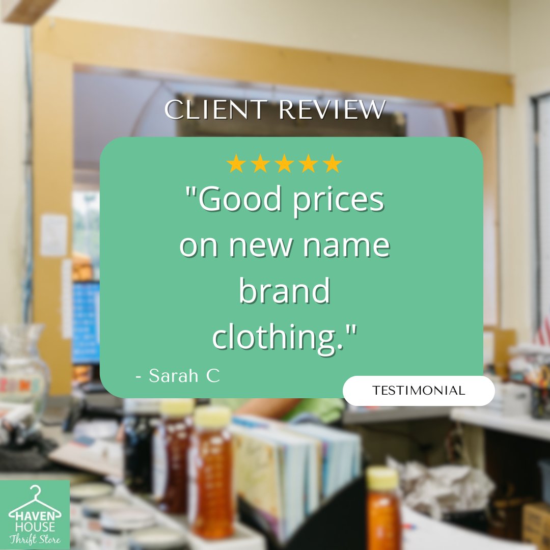 HHthriftstores's tweet photo. Love hearing that, Sarah! 🛍️✨ Brand-name finds + great prices are our favorite combo 💛👗 

#HavenHouseThriftStore #SantaRosaFL #Fyp #Trendingnow #Exploremore https://t.co/aJhLPMFLyS