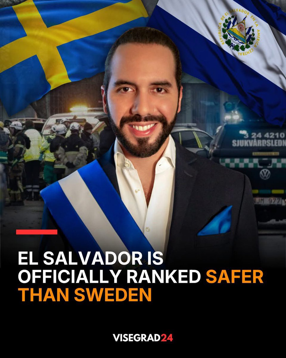 Congratulations to President <a href="/nayibbukele/">Nayib Bukele</a> for making El Salvador one of the safest countries in the Western Hemisphere. 🇸🇻