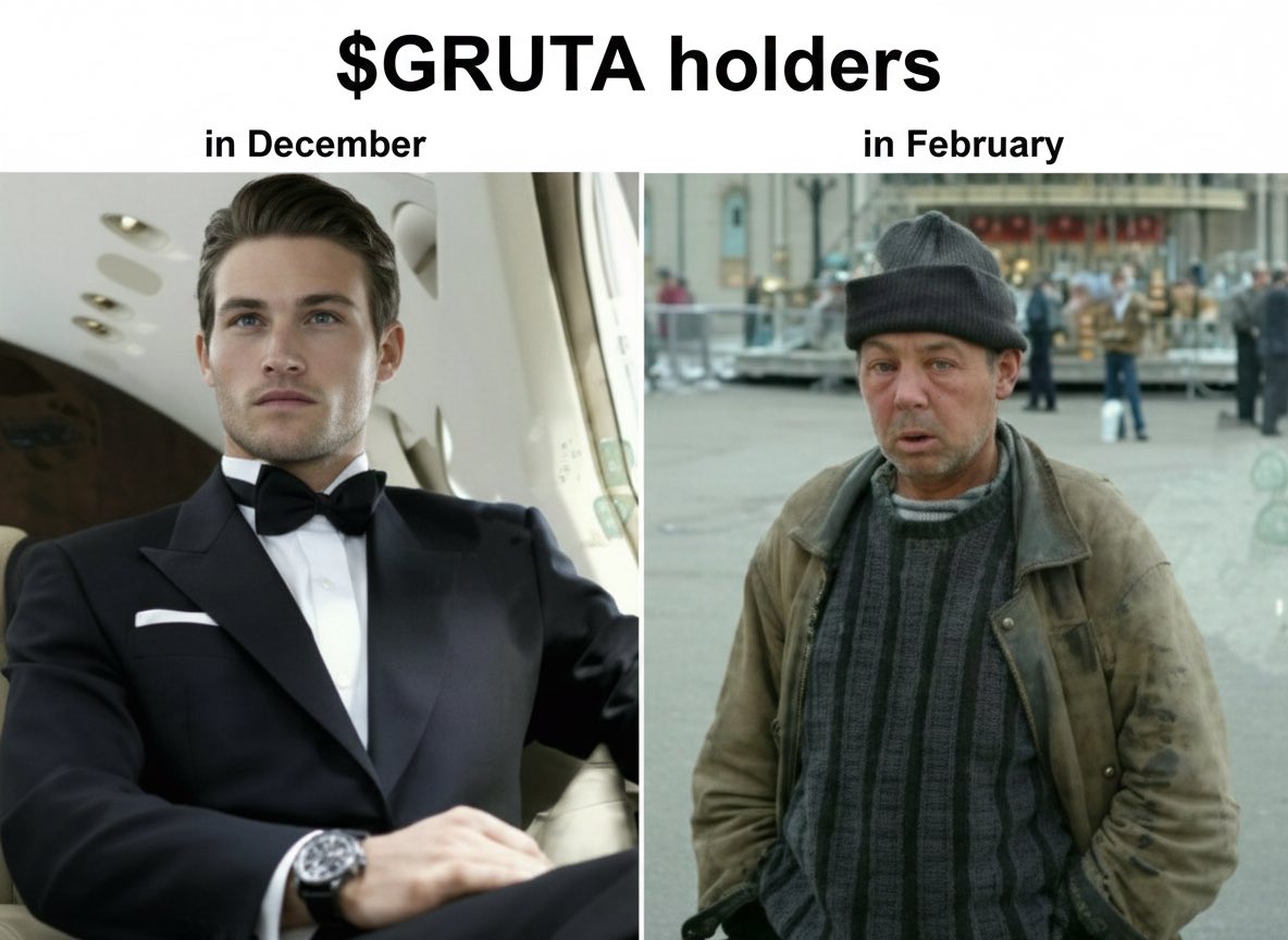 Dogtor_A1's tweet photo. Gmmmm, $Gruta Fam 🫡

Bitcoin 65 thousand, Solana 80, $Gruta - capitalization around 10 thousand.

If it seems to you that this is the crash of Bitcoin - then remember that the growth started from 15 thousand in this cycle and Bitcoin reached 125 thousand. It grew more than 10 times in a few years. This is a healthy correction after the previous growth, and only God knows where BTC will end up. We keep in mind both 30 and even 15 :) Anything is possible - this is crypto 😁

We continue to build, everything is according to plan.

I hope you didn't suffer too much, as everyone was warned about the possibility of such a scenario with Bitcoin declining 🫡

$GRUTA CA: 

35t5DPbwJtB1tpGiSnqedLwQomi94BRKVDPyTRLdbonk