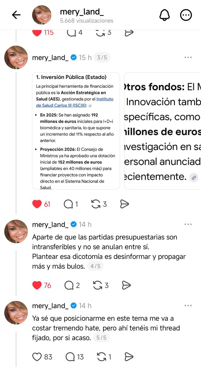 📲👀 Gratamente sorprendida con estos mensajes de María José Campanario ayer en la otra red social