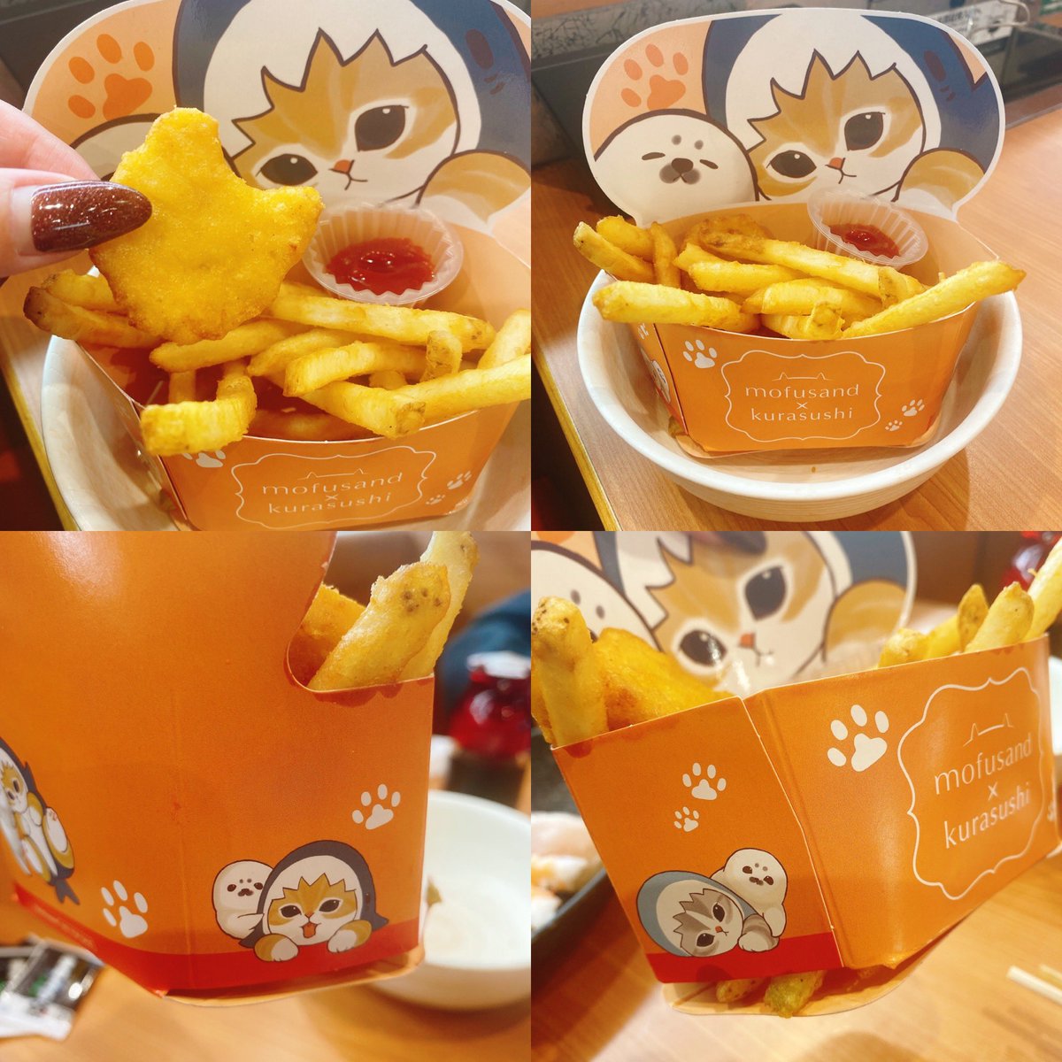 wis_eria's tweet photo. #mofusandくら寿司コラボ
今日からスタート🐱席予約して仕事早く終わらせてダッシュしました！
びっくらポンはもちろん課金笑
コラボメニュー美味しかった❤️
クリアファイルも全種類ゲットできたし
欲しかったアクリルステッカーもラバーストラップも缶バッチも出て大満足です🤭
コンプめざします！ https://t.co/PTxx87Fy3v
