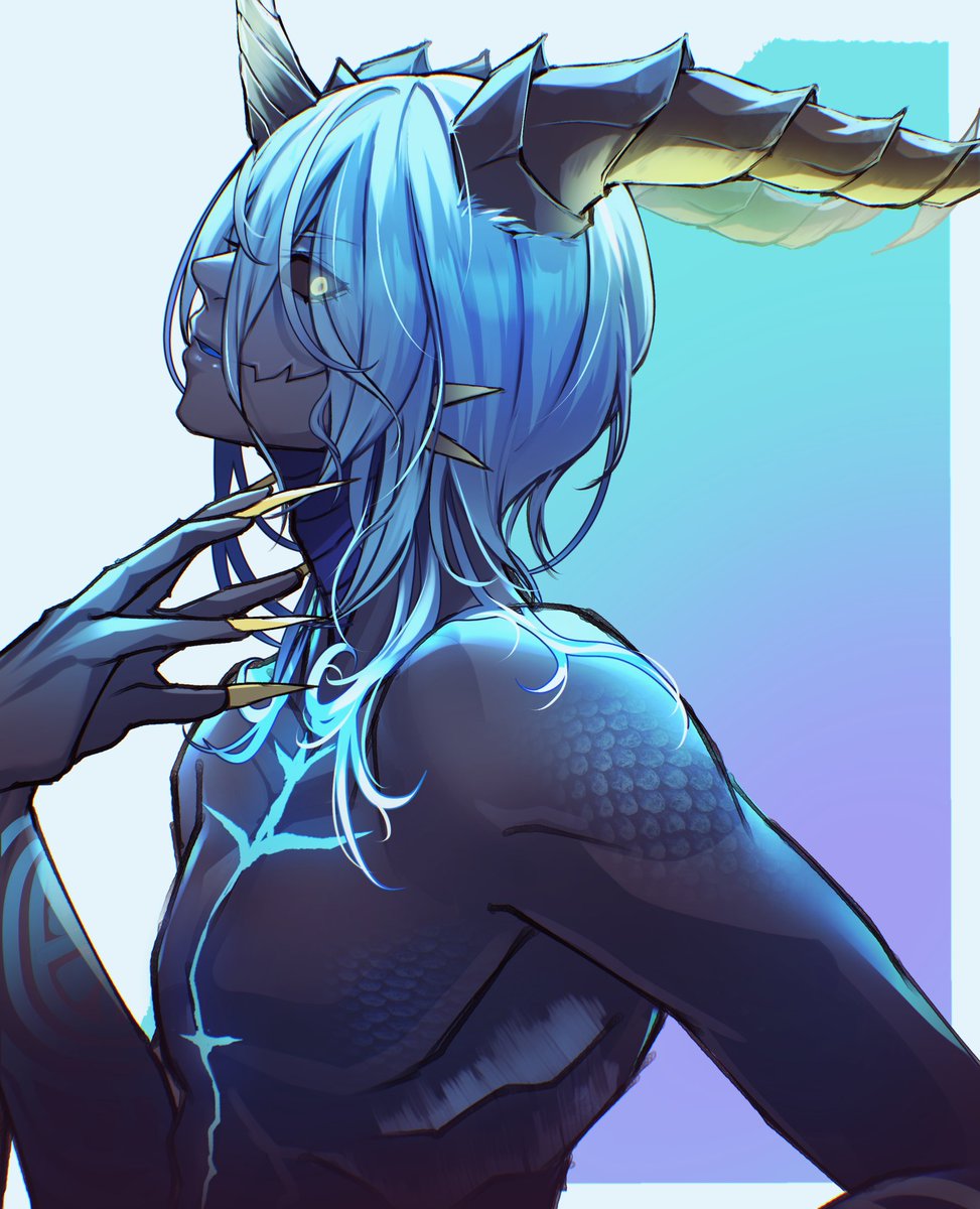 🔹deepBlue🔹
兄者の角　横から描きたいすぎる衝動つよい