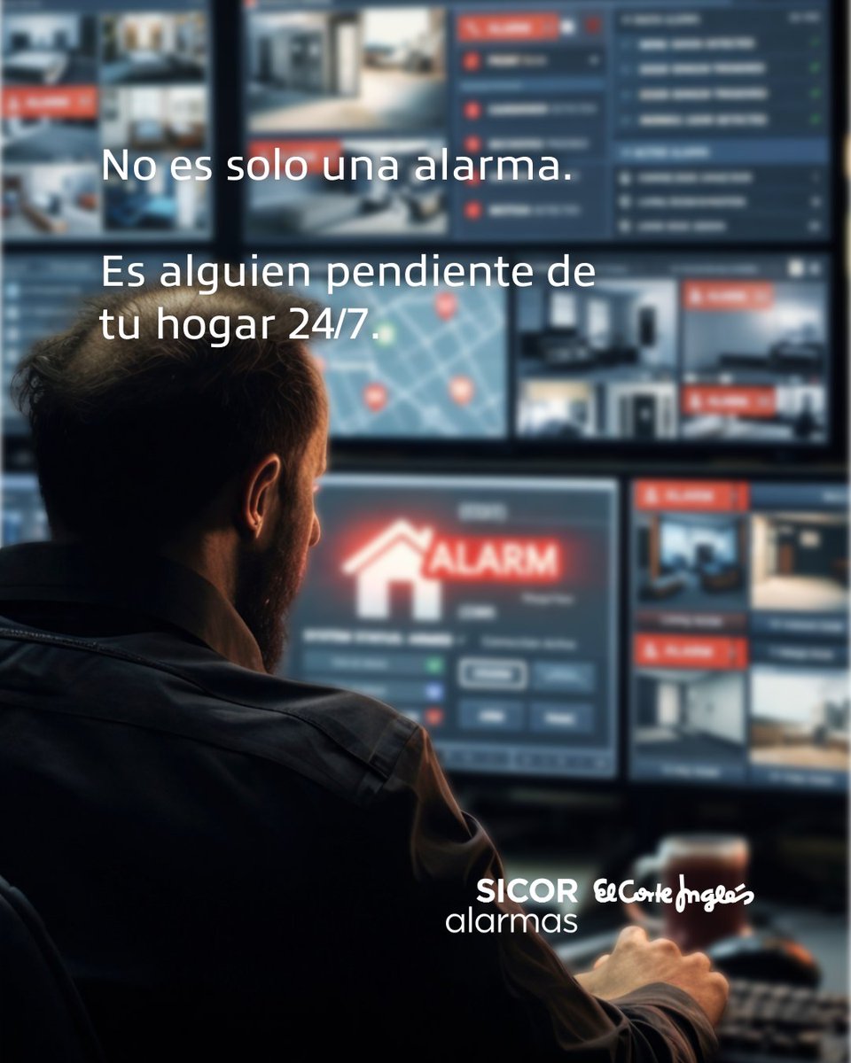 En SICOR alarmas El Corte Inglés no solo instalamos seguridad, te acompañamos cada día.

Nuestra central receptora propia vigila tu hogar 24/7, verifica cada aviso y actúa cuando hace falta.

Tú sigues con tu rutina, nosotros cuidamos de tu casa, incluso cuando no estás.