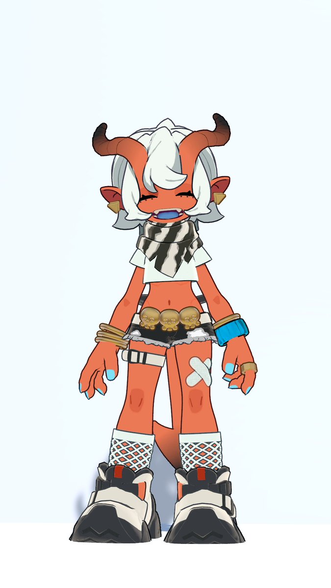 mono_3327's tweet photo. 現在私が制作中のVRChat向けアバター
造形サークル「トロコンブ」(@torokonbufigure)
オリジナルキャラクターのフィギュアを
 WF2026W ブース2-15-11にて展示します。
キャラクターデザイン・原型・彩色
担当：@full_atsushi さん
会場でぜひ実物をご覧ください！
#WF2026W #WF2026冬 https://t.co/7Zs6YoAZxb