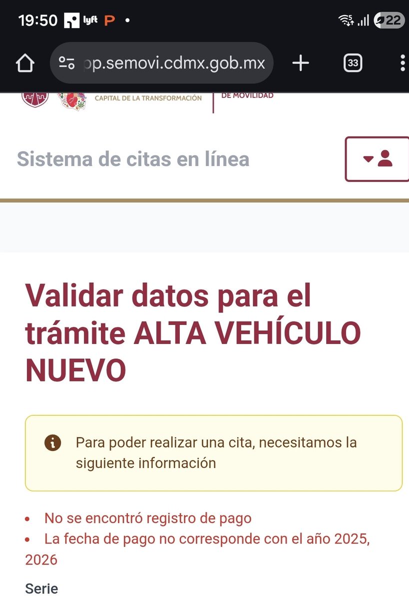 mireri01's tweet photo. @LaSEMOVI por favor necesito ayuda para una cita para mis placas!!!!!! Segui todos los pasos, tengo linea de captura y al intentar hacer la cita me dice y no puedo seguir. 
Recibi correo que indica que ya todo esta correcto. Como saco la cita???? https://t.co/rIydbxoU2W