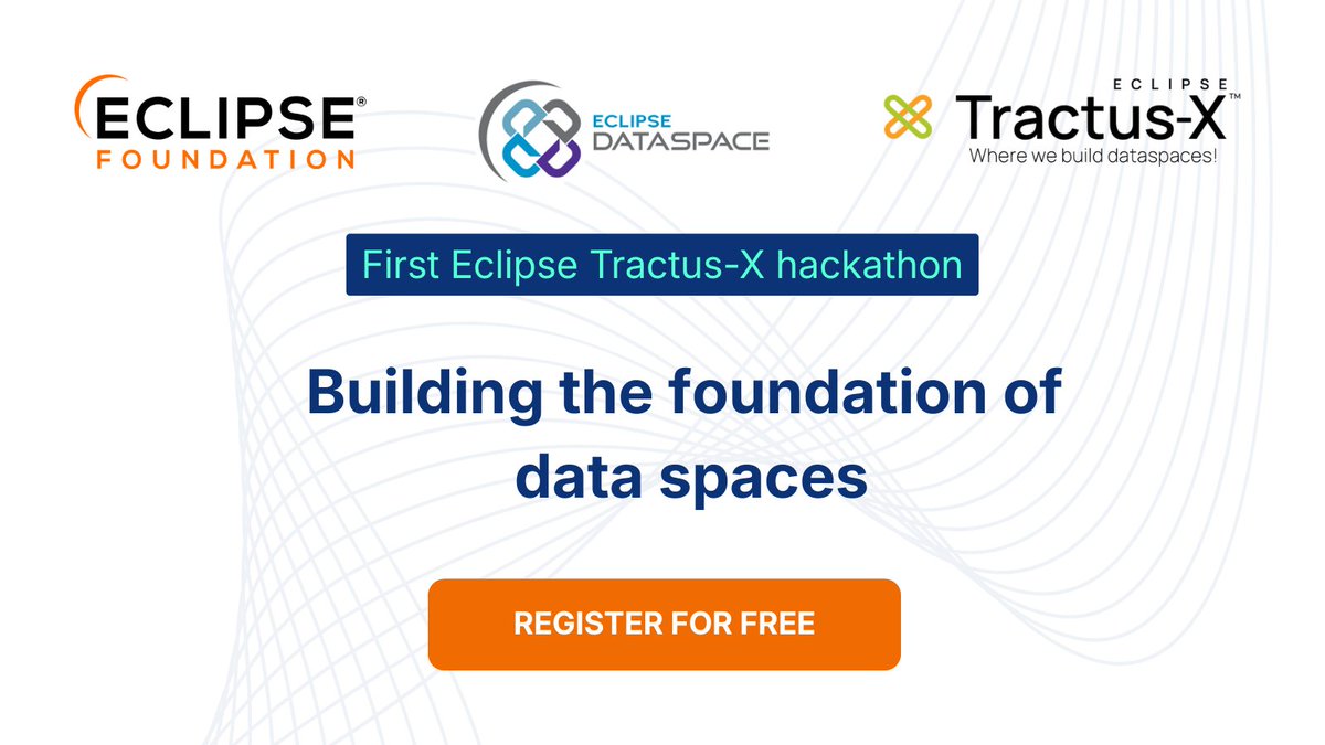 EclipseFdn's tweet photo. Don’t miss the first international “Open source hackathon of Eclipse Tractus-X: Building the foundation of data spaces”.

This technical event, aimed at developers, will take place on 17 February in Bilbao. 
The main challenge will be focused on further developing the Tractus-X Identity Hub Wallet and integrating it into the TX Umbrella.

🔗 Register for free today, and share it with your network: https://t.co/uSzFuK0CAM 

#EclipseFdn #EclipseTractusX #opensource #dataspaces