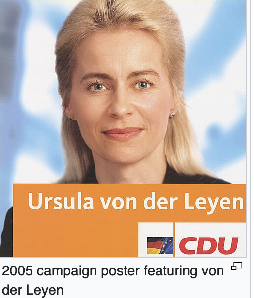 okedeyi's tweet photo. She's Ursula - easy to remember (my polish ex-girlfriend mum also known as Ursula). Ursula Von der Leyen held positions in Angela Merkel's cabinet (2005-2019), mostly as Federal Minister for Defence. Presently she's the President of the EC. She was a student at LSE. #WeBothKnow🫒 https://t.co/3Onn6DxXry