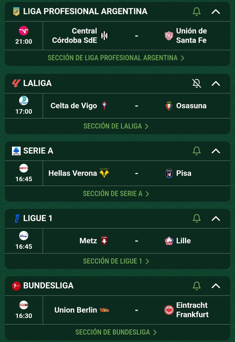 Hoy se juega Central Córdoba - Unión en 5 países distintos