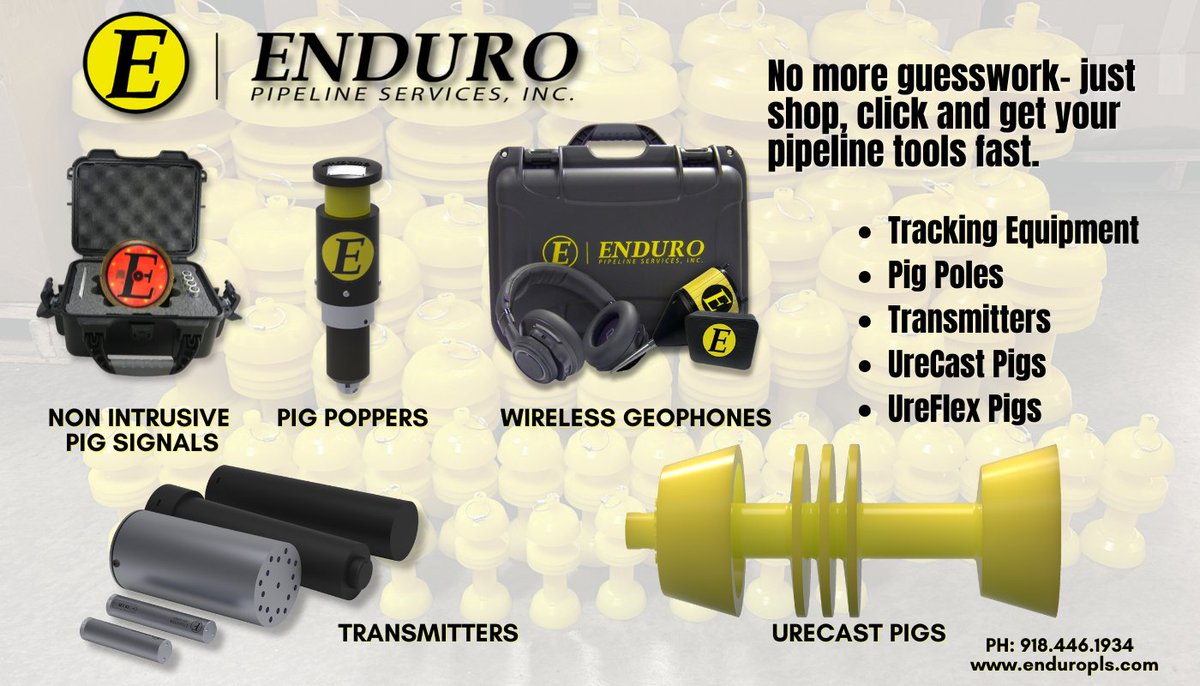 New to Shop Enduro? 🛒 Order pipeline tools easily with no login, fast checkout, same-day shipping, and real-time updates! 📞 800-752-1628

Explore our tools: enduropls.com