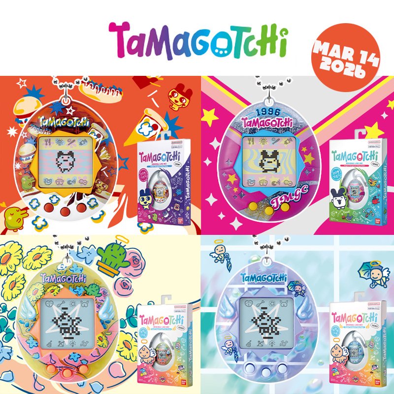 [Pre-Order : March 14 ]
Original Tamagotchi [MAR 14 2026]😀‼️Pre-Order started now✨Check them out💨
🔽🔽🔽
jyw-tmgc.com/collections/al…