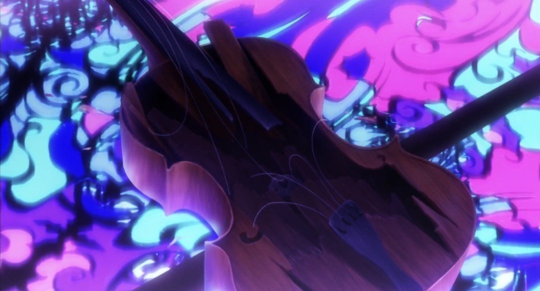 HimitsuYusei's tweet image. We should've known Fyodor has a screw loose when he shipped his whole ass cello to Japan, only to hold a private concert while interrogating someone and then smash it to bits in the end...