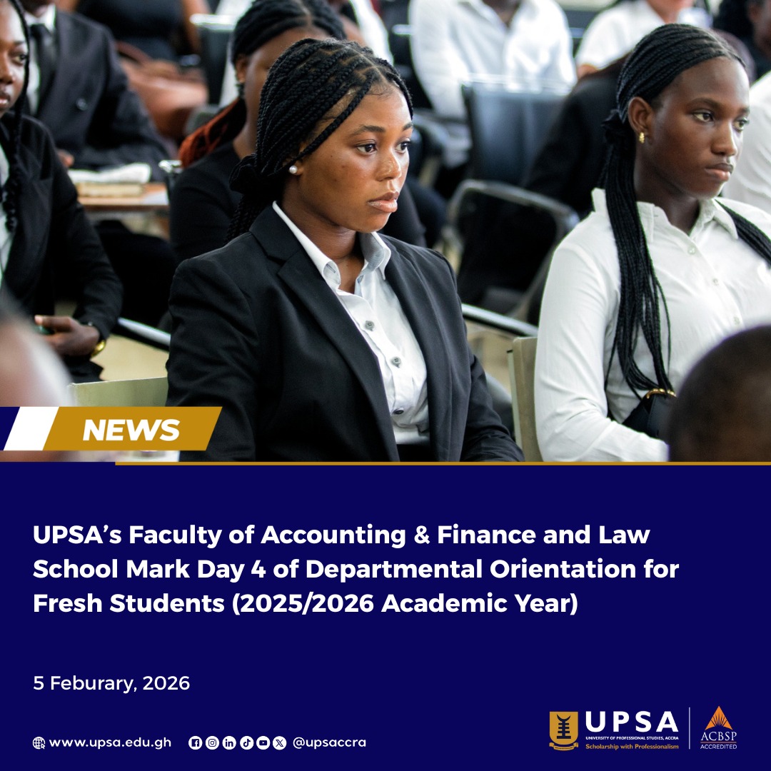 upsaccra's tweet image. Day 4 of the 2025/2026 Orientation! 
We hosted a Departmental Orientation for new students in Accounting &amp;amp; Finance and UPSA Law School.
 #UPSA #UPSAOrientation2025 #Day4 #FutureLeaders #AccountingAndFinance #UPSALawSchool