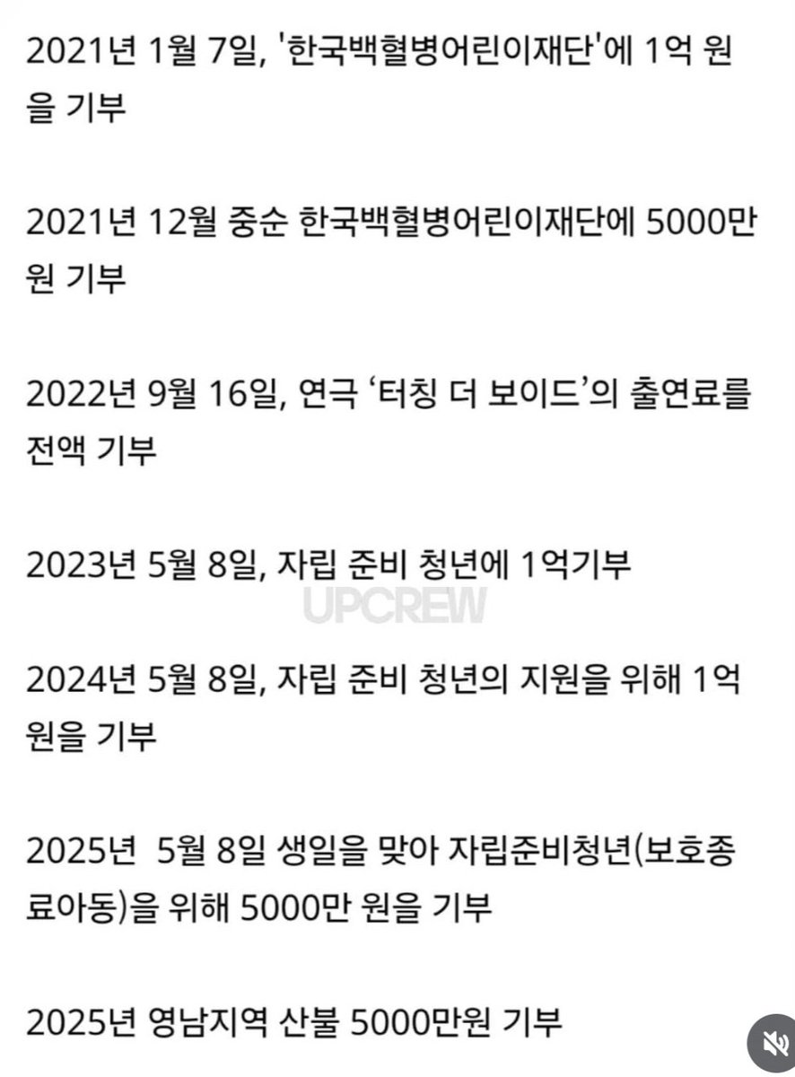 김선호씨 꾸준히 해온 기부..🍀