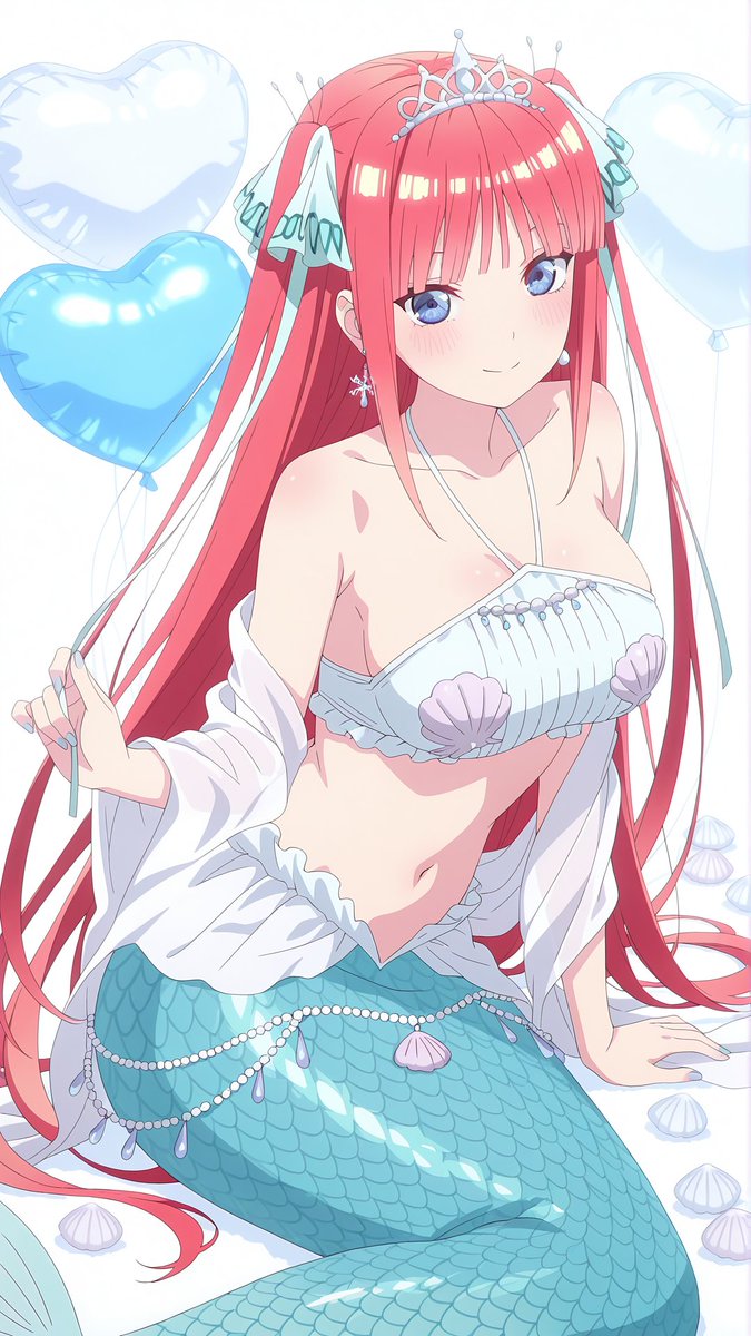 マーメイド三玖ちゃんと二乃ちゃん
どちらの人魚姫と付き合いたいですか？
まあ三玖ちゃんしか勝たんと思いますが
★SFW illustration☆