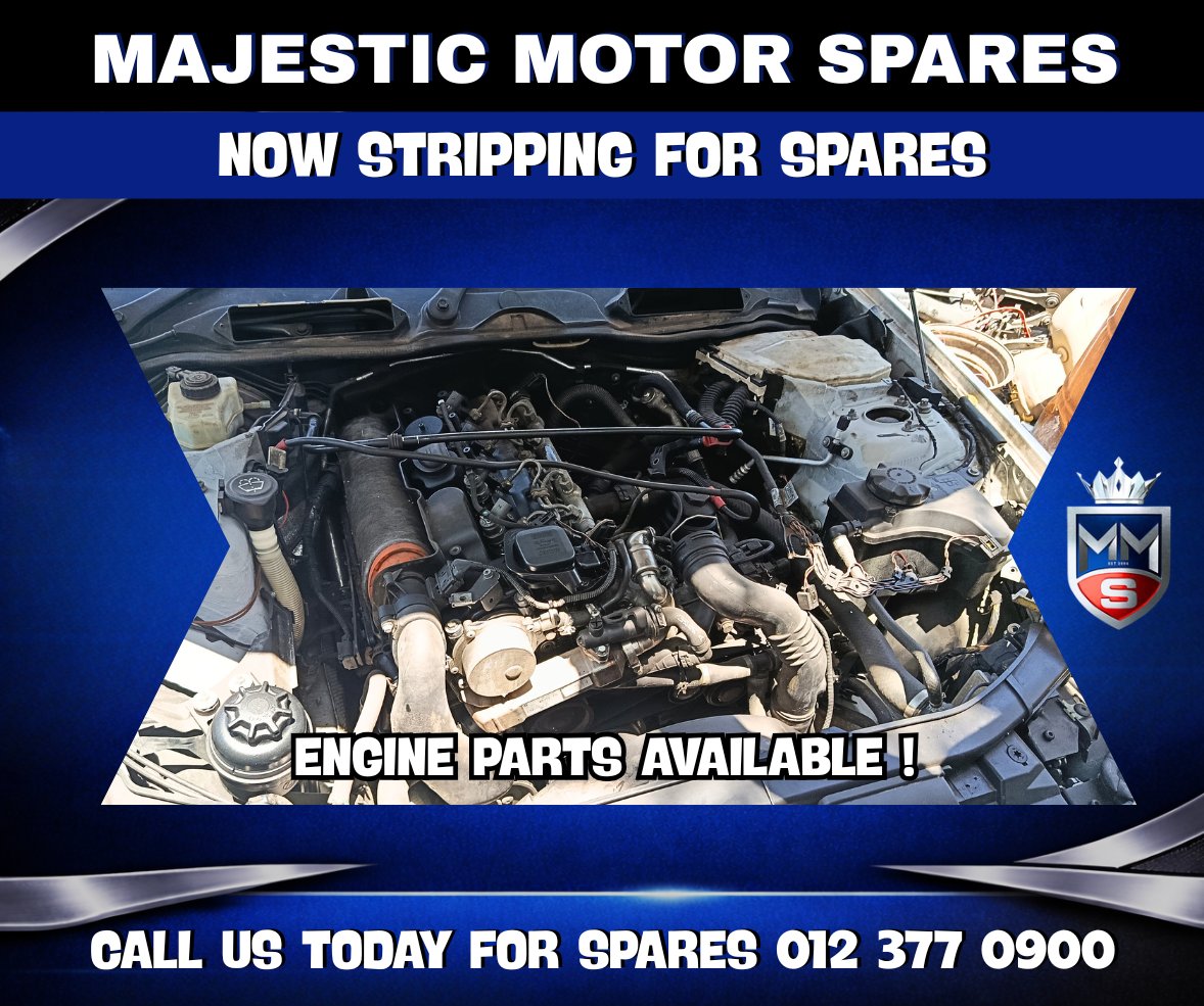 SpareMotor's tweet image. 2007 BMW 320d E90 Sedan Automatic Diesel – Stripping for Spares
#BMW320d #BMWE90 #StrippingForSpares #UsedBMWParts
View online: majesticmotorspares.co.za/2007-bmw-320d-…