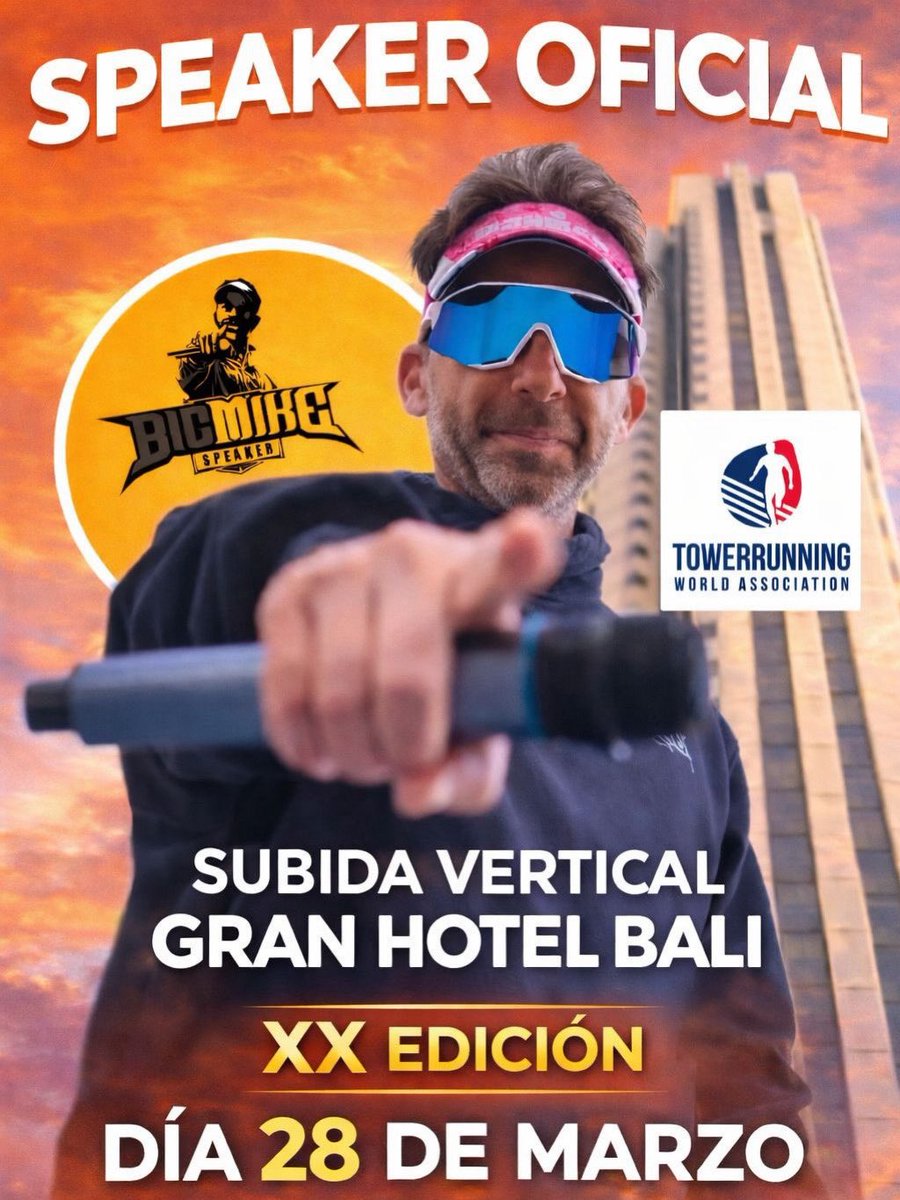 🔥20 ANIVERSARIO 
🔥INSCRIPCIONES SOLD OUT 
🔥SORPRESAS EN CAMINO… 😏

Y pada la mejor carrera de Europa…
solo podía estar EL MEJOR SPEAKER.
🎤 Big Mike Speaker

🚀Prepárate… porque lo que viene es MUY GRANDE. 
🚨 #SVBALI2026 🚨