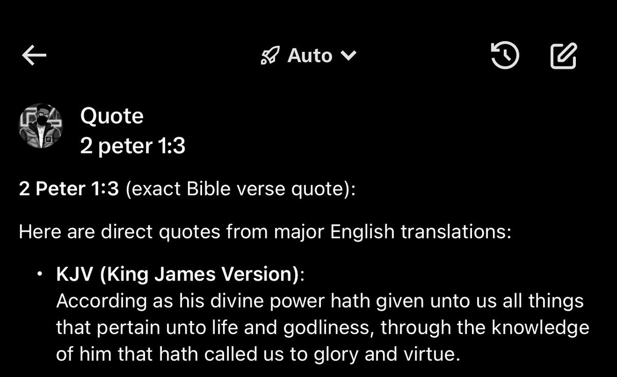 Fznation01's tweet photo. Look what I found ☺️

His divine power ..has given us all things pertain to Life and godliness..

The secret here is that ….it is through his (Jesus) knowledge that which is given will been seen ..

# Don’t try to get anything in life in the absence of God knowledge https://t.co/7W5zSFRbj8