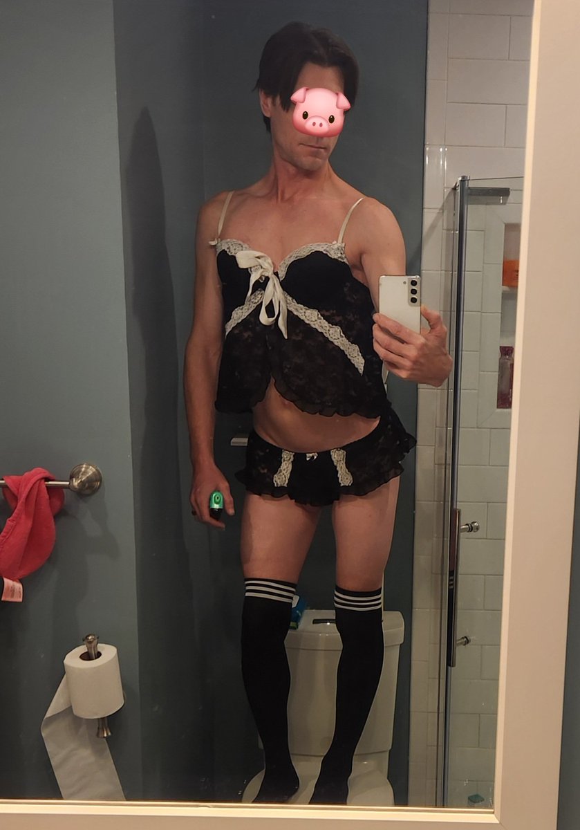 InferiorSubby's tweet photo. I dominant bully type man with a big superior cock that I have been talking to on grinder. Talked me into wearing this under my work clothes today.  He has been trying to convince me to dress feminine and meet him at a bar.  Im so nervous that I will get in trouble or something. https://t.co/04bmpftSZy