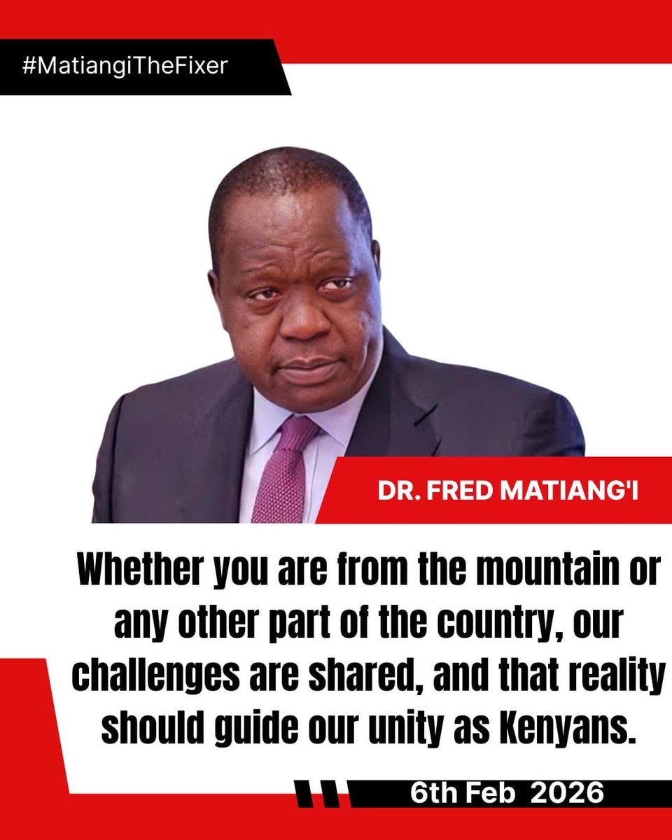 Dr. Fred Matiang'i tweet media