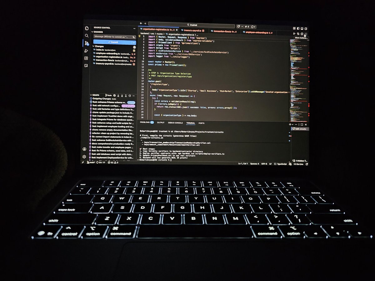 0xKartikvyas's tweet photo. Something is cooking for @ETHGlobal #HackMoney...
Enterprise payroll that feels like Venmo inside the company — but zero fees, instant (<100ms), and completely private on-chain.
No more visible trails. Just clean, compliant flows.
Stay tuned.  
#Web3 #Privacy https://t.co/YiiBxw6xYY