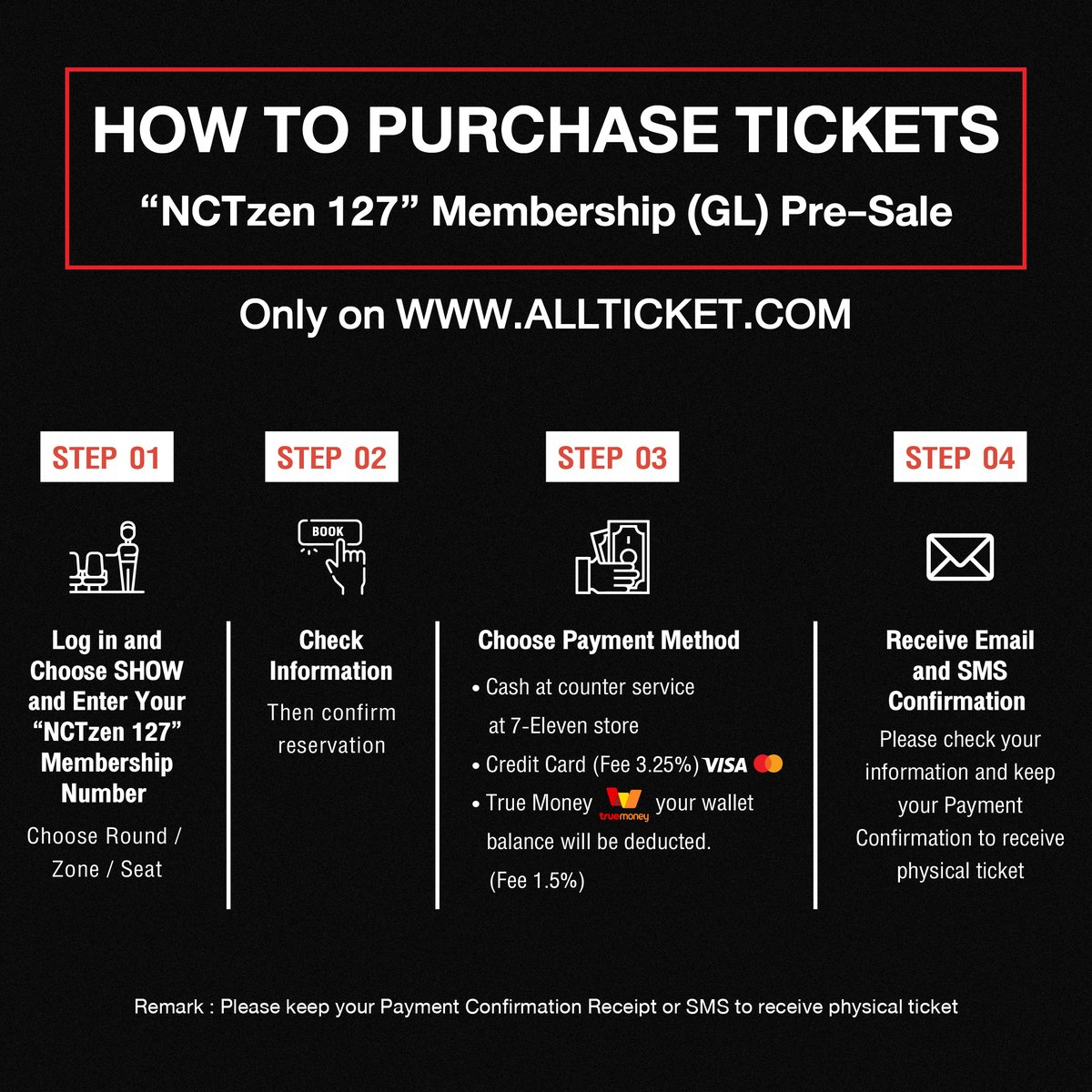 💚 ประกาศ 💚
⠀
อัปเดตสถานะบัตรการแสดงรอบสมาชิก “𝗡𝗖𝗧𝘇𝗲𝗻 𝟭𝟮𝟳” 𝗠𝗲𝗺𝗯𝗲𝗿𝘀𝗵𝗶𝗽 (𝗚𝗟) 𝗣𝗿𝗲-𝗦𝗮𝗹𝗲
⠀
𝟮𝟬𝟮𝟲 𝗧𝗔𝗘𝗬𝗢𝗡𝗚 𝗖𝗢𝗡𝗖𝗘𝗥𝗧 <𝗧𝗬 𝗧𝗥𝗔𝗖𝗞 - 𝗥𝗘𝗠𝗔𝗦𝗧𝗘𝗥𝗘𝗗> 𝗶𝗻 𝗕𝗔𝗡𝗚𝗞𝗢𝗞
⠀
⠀ ⠀ 𝗦𝗢𝗟𝗗 𝗢𝗨𝗧 ❌ บัตรราคา 𝟮,𝟲𝟬𝟬 บาท ของทั้ง 2
