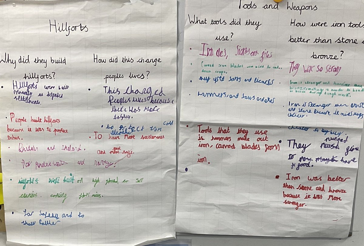 This week in Year 3, we explored how life changed from the Stone Age to the Iron Age. Pupils worked in groups to research key changes and share their learning. #History <a href="/OliveTreeBolton/">Olive Tree Primary</a>