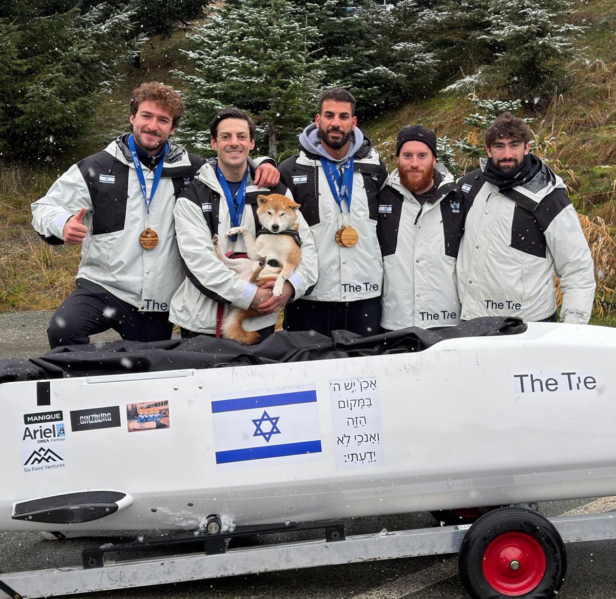Good luck to the 10 Israeli athletes competing in the 2026 Winter Olympics in Italy. We are all rooting for you and know you will do your country proud! 🇮🇹 🇮🇱 ❄️ 

Did you know that this year Israel has its first ever bobsleigh team competing, nicknamed ‘shul runnings’?