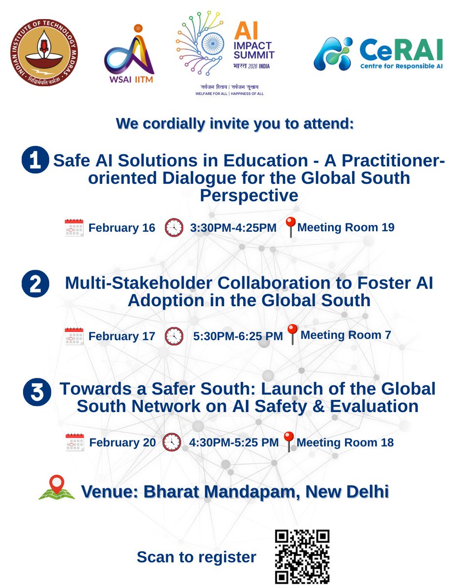 Wadhwani School of Data Science & AI (WSAI), IITM tweet media