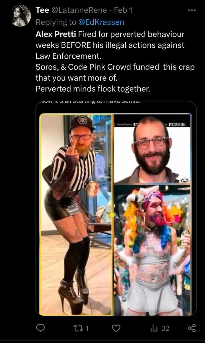 4Lately's tweet photo. @lindamagalakanq @DHSgov Whoever gives you these pictures to pass around didn't even bother generating new ones this time! Last week, the story was that they were pictures of Alex Pretti. What's with that? https://t.co/EGqtbxMSmj