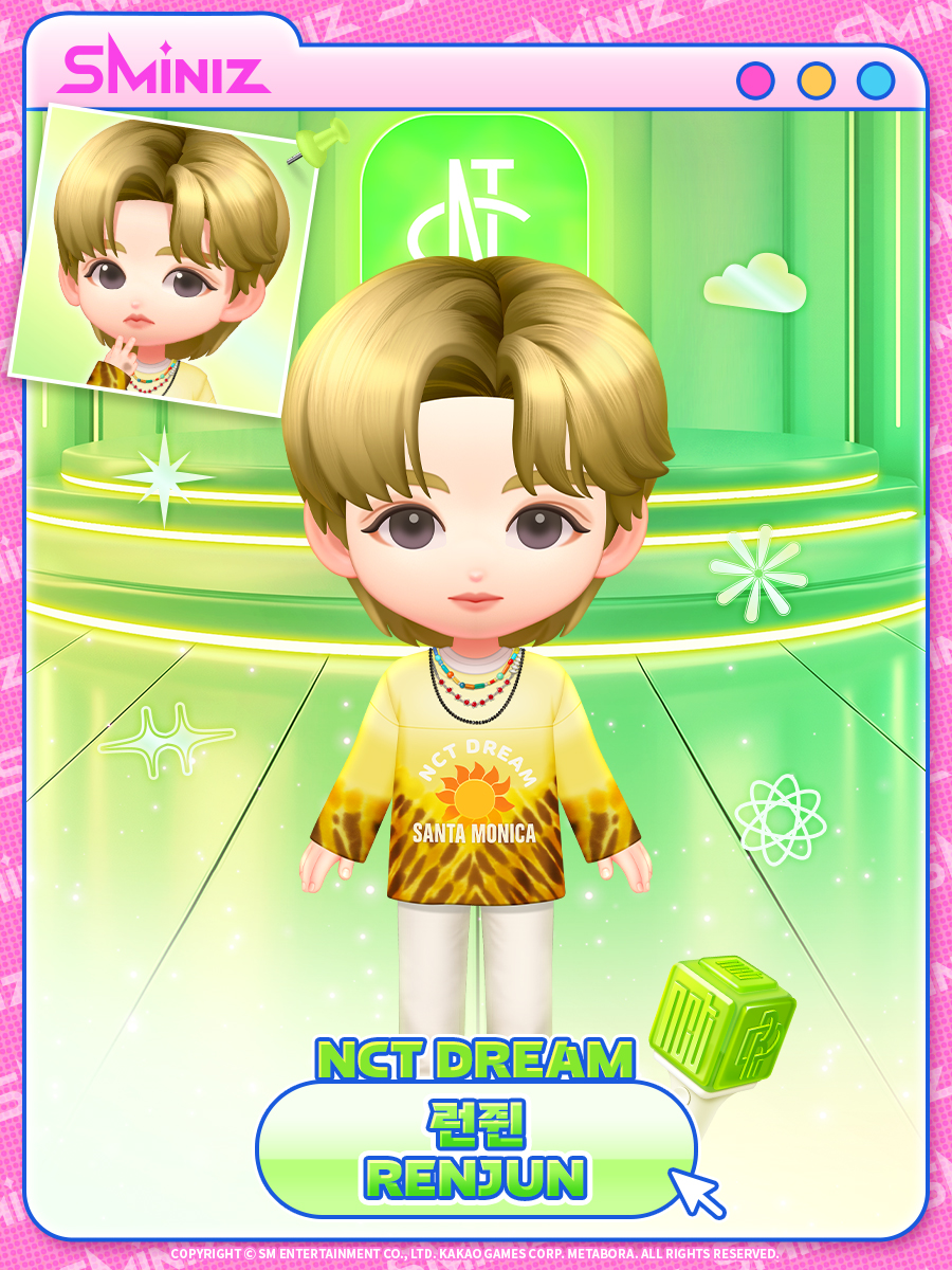 SMiniz_gb's tweet photo. [아티스트 소개]
NCT DREAM：런쥔

💗SMiniz 세계를 함께할 귀여운 미니즈를 소개합니다! ⋆⁺₊⋆

⬇️  지금 바로 사전예약하러 가기
카카오 사전예약 : https://t.co/oOWlHGPCNa
Android(구글) : https://t.co/KMI5A1s30S
iOS(애플) : https://t.co/jO1YcN4IfI

[Artist introduction]
NCT DREAM：RENJUN

💗Introducing the cute Miniz 
who will be joining us in the SMiniz world! ⋆⁺₊

⬇️  Pre-register now
Android(Google) : https://t.co/KMI5A1s30S
iOS(Apple) : https://t.co/jO1YcN4IfI

#RENJUN #런쥔 #NCT
#NCTDREAM #SMiniz #슴미니즈"