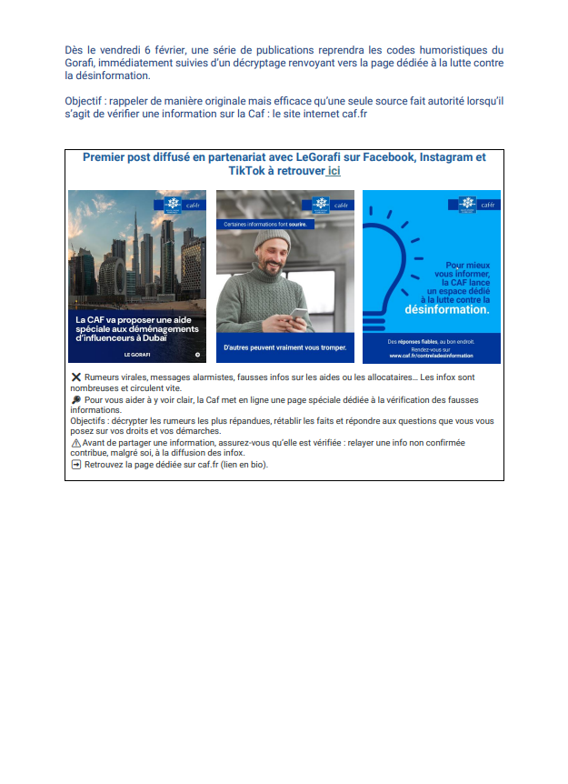 ❗️Rumeurs virales, messages alarmistes, fausses infos sur les aides… les #FakeNews circulent toujours plus vite

👉 Pour y faire face et protéger ses allocataires, <a href="/cnaf_actus/">Allocations Familiales</a> rétablit les faits en créant un espace dédié à la vérification des infos : caf.fr/professionnels…
🎯
