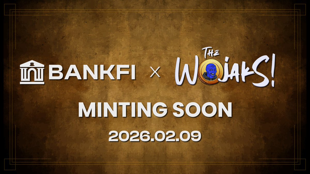 Good morning Bankers!

We're excited to announce that <a href="/YeppleInc/">Yepple | NFT & Token Launches | Cardano Dev</a> will be handling the upcoming <a href="/WojakBlueADA/">The Wojaks</a> Season 2 mint!

A fresh wave of Wojaks is coming, bringing clean art, strong vibes, and an awesome community experience.

The Whitelist mint is happening February 9th &amp;