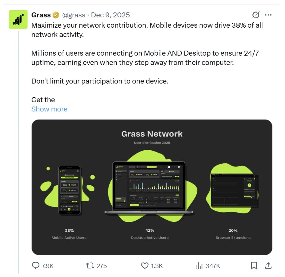 Sẽ không có $GRASS airdrop season 2 ? #5PC <a href="/grass/">Grass</a> 

1 năm 3 tháng là thời gian kể từ airdrop season 1 của Grass, dự án mở đầu trend Depin

Từ thời điểm đó đến nay, dự án đã chạy tổng cộng 15 epoch, cao hơn rất nhiều với season 1 (chỉ 7 epoch và 1 epoch bonus)