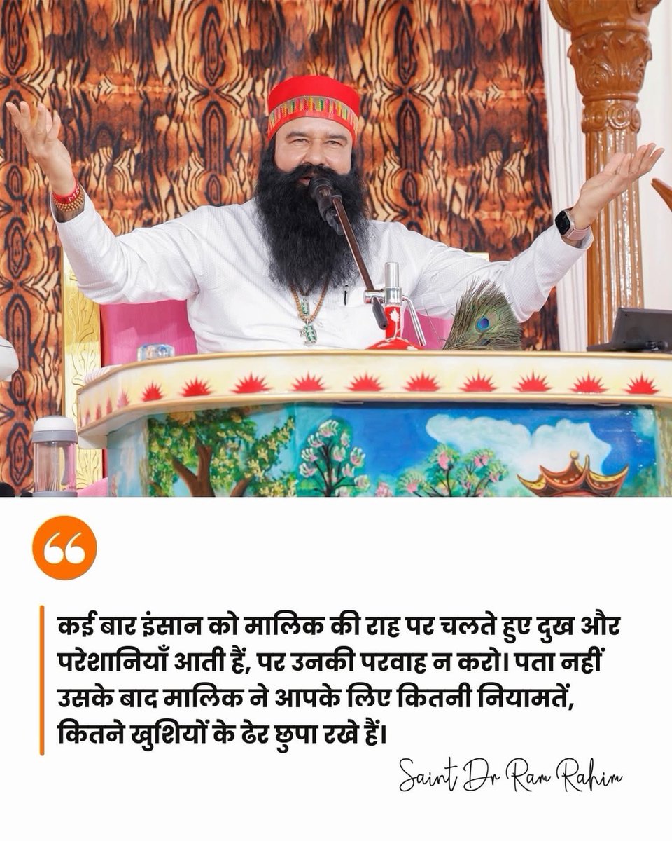 DeepIns30447163's tweet photo. Embracing goodness and selfless service guides us toward inner transformation, filling our hearts with peace, as taught by Saint Gurmeet Ram Rahim Ji Insan.
#GurmeetRamRahim
#SuccessMindset
#PathToSuccess https://t.co/k6SGKCv2Wq