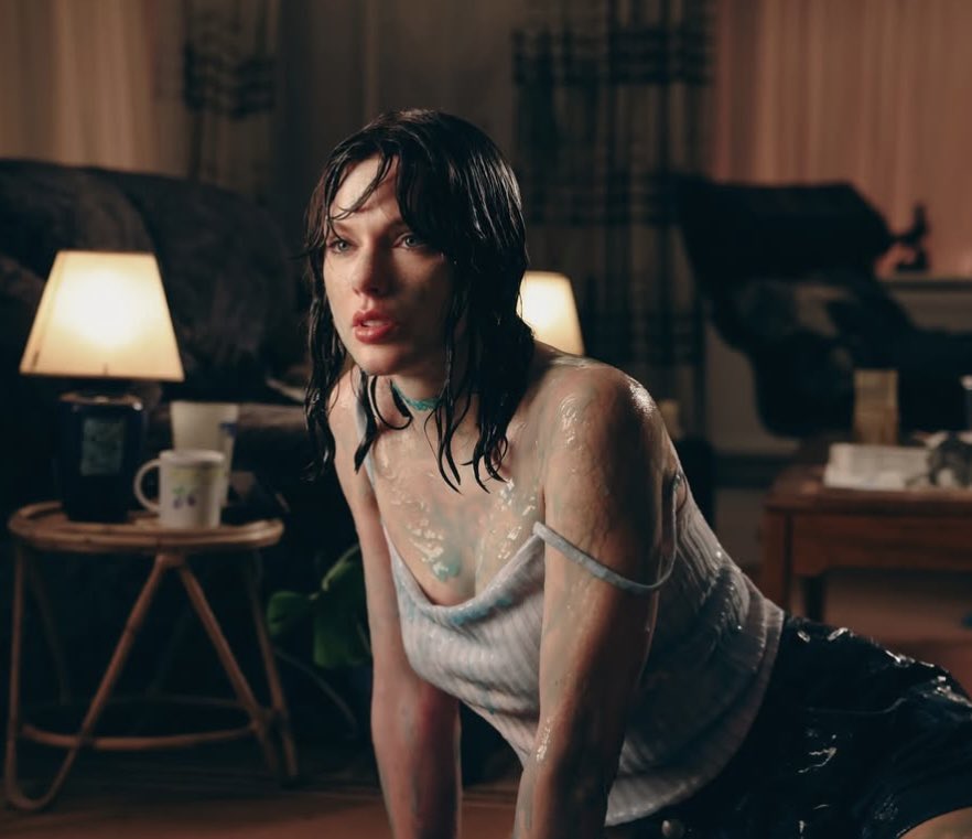 Taylor Swift looks incredible with dark hair in the “Opalite” music video.