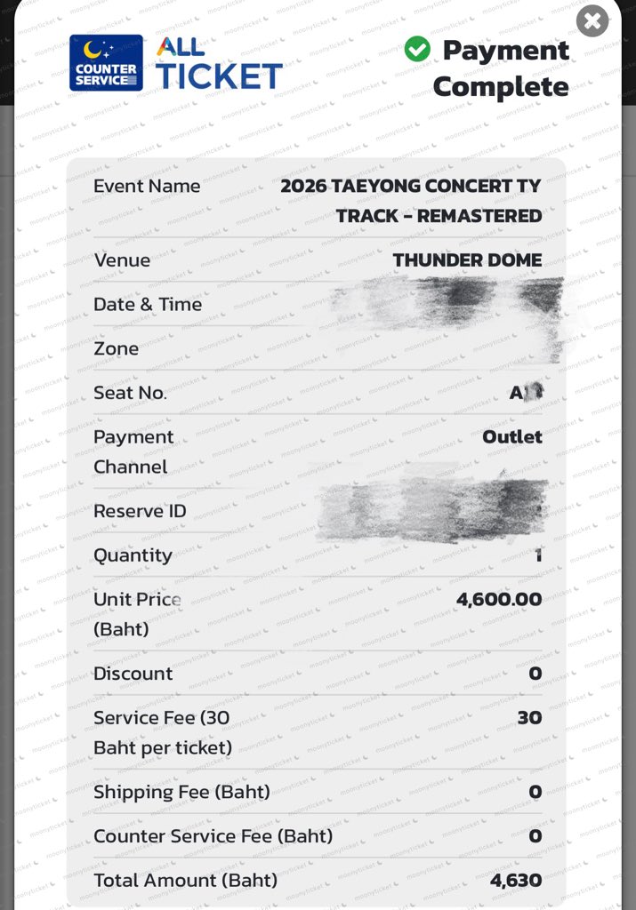 ⋆⁺₊⋆ ☾⋆⁺₊ #reviewformoony  ⋆⁺₊⋆ ☾⋆⁺₊
Taeyong TY Track Remastered in bkk

♡ membership round 
♡ allticket
♡ vip q < 10
♡ seating row A 

#TAEYONG #태용 #TY_TRACK
#TY_TRACK_REMASTERED
#TY_TRACK_REMASTEREDinBKK
#NCT #NCT127