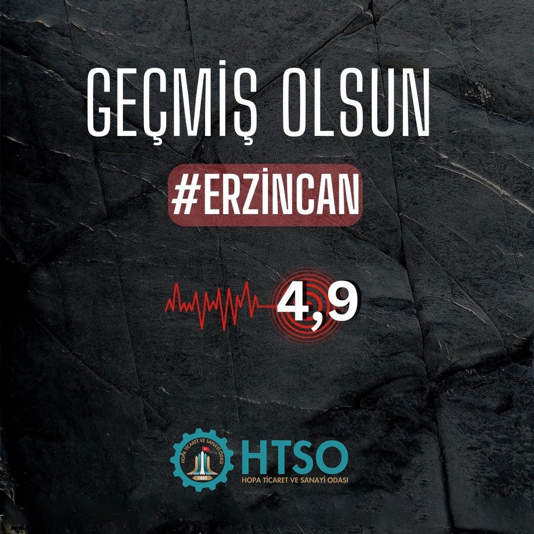 Erzincan’ın Kemah ilçesi merkezli 4,9 büyüklüğündeki depremden etkilenen tüm vatandaşlarımıza geçmiş olsun dileklerimizi iletiyoruz.