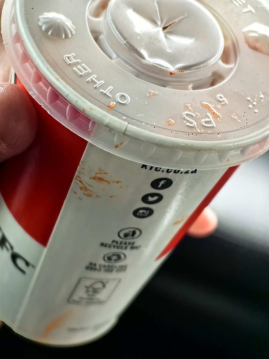 Is this how kfc pops are now served? Used cups and terrible tasting food.