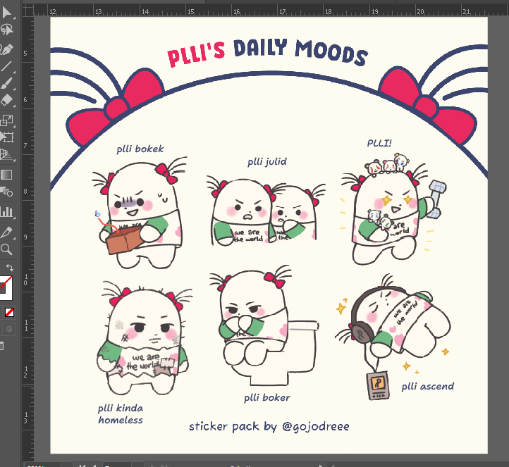 New plli moods sticker pack for #cocoma4!