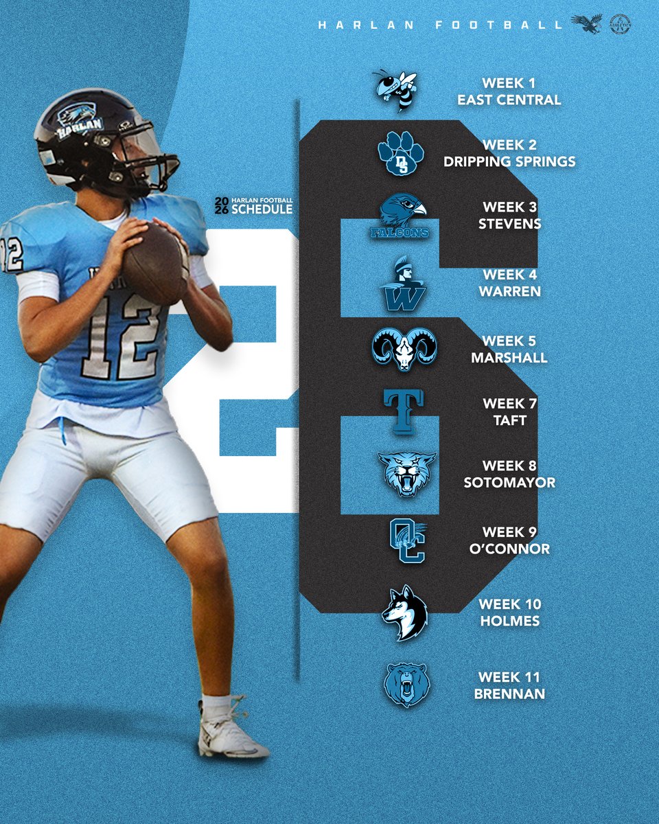 Harlan Hawk Football tweet media